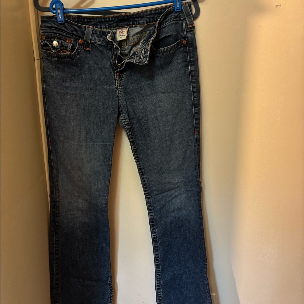 True Religion Blue Boot Cut Jeans